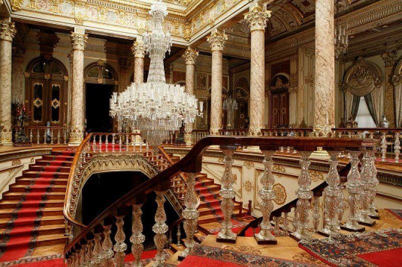 Cenas do Palácio Dolmabahçe
