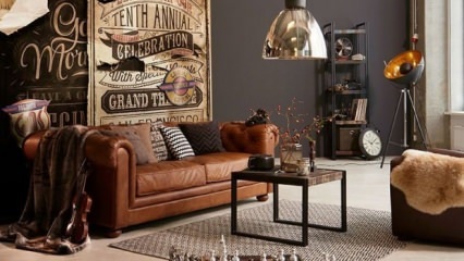 Tendência de sofá de couro na decoração