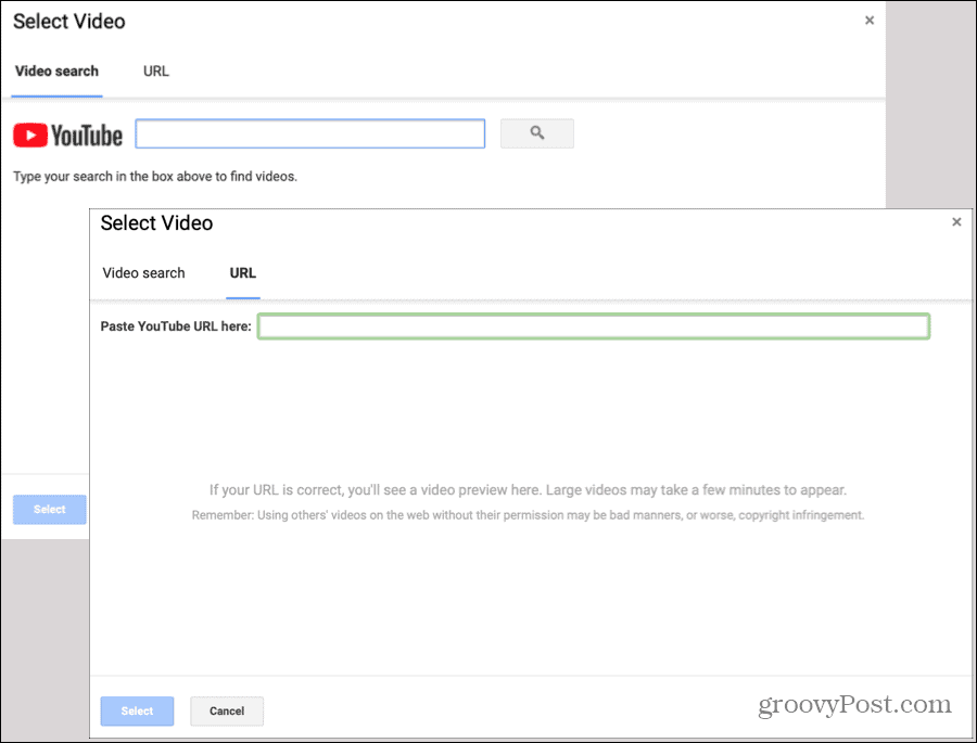 Feedback de vídeo no Formulários Google
