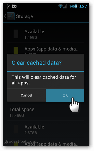 Como limpar todos os dados do aplicativo em cache no Android 4.2 ou superior
