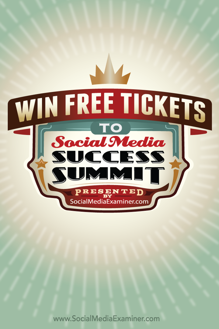 ganhe um ingresso grátis para a cúpula de sucesso nas redes sociais de 2015