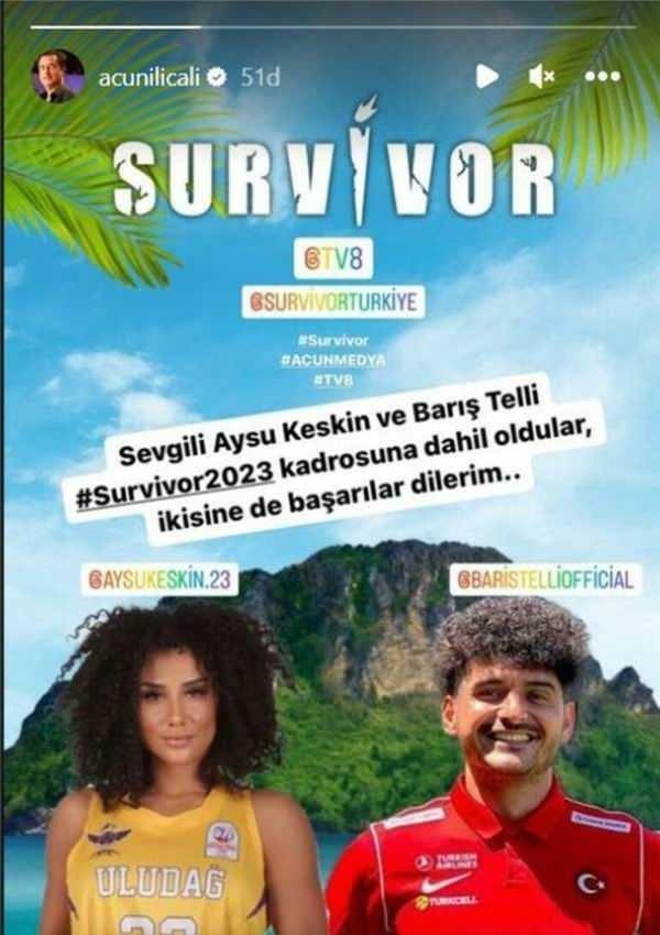 Sobrevivente Barış Telli, Aysu Keskin