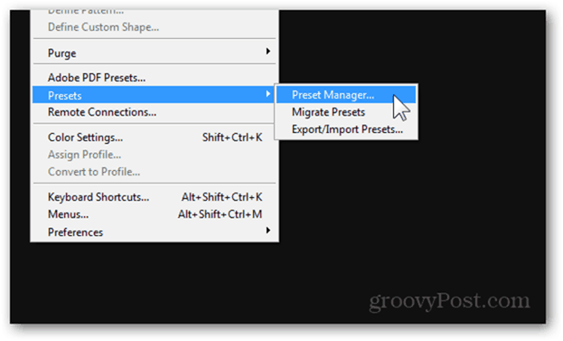 Photoshop Adobe Presets Templates Faça o download Crie Crie Simplifique Fácil Simples Acesso Rápido Novo Guia do Tutorial Gerenciador Gerenciador Editar Presets Criados