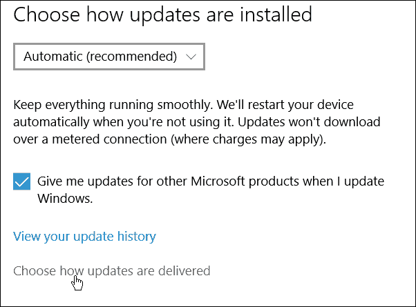 Pare o Windows 10 de compartilhar suas atualizações do Windows para outros PCs