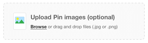 pinterest upload de imagens de pin