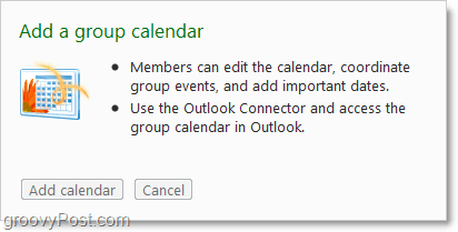 colabore como um grupo usando um calendário