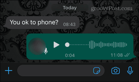 gravação de voz whatsapp