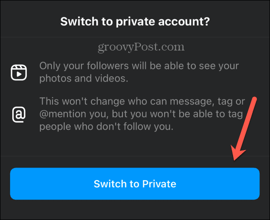 instagram mudar para privado
