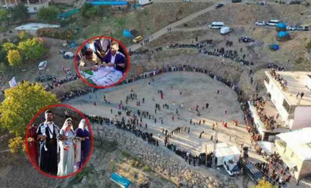 Momento histórico em Şırnak! Quilos de ouro foram usados ​​no casamento de 5 mil pessoas