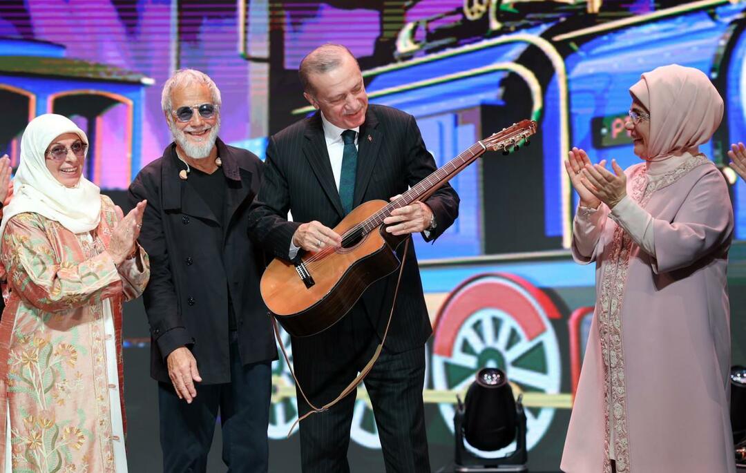 Yusuf Islam deu seu violão ao presidente Erdogan