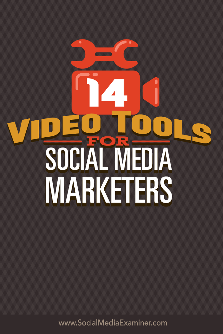 14 ferramentas de vídeo para mídia social