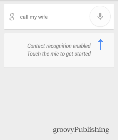 Google Now adiciona opção à mamãe chamada de voz