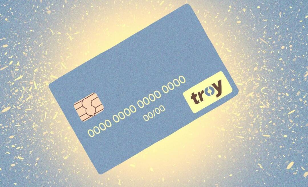 Como mudar para o cartão TROY? Onde TROY está definido? O que significa o cartão TROY?
