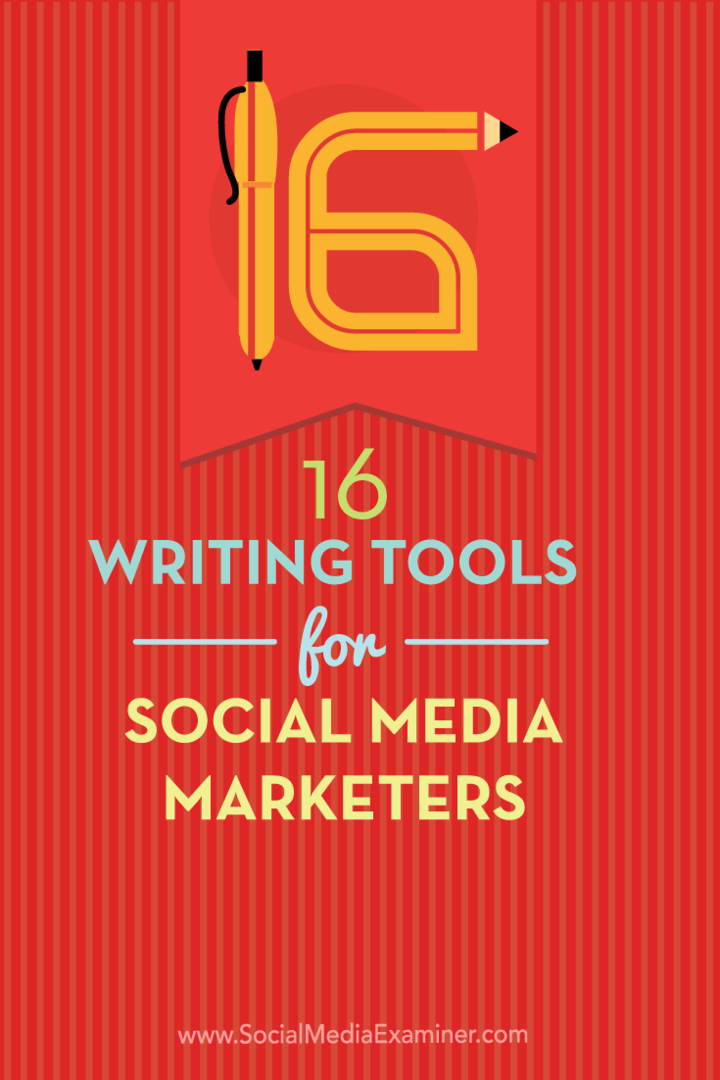 ferramentas de escrita para profissionais de marketing de mídia social