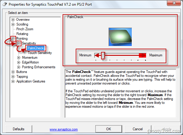 Como desativar o touchpad em laptops ao escrever