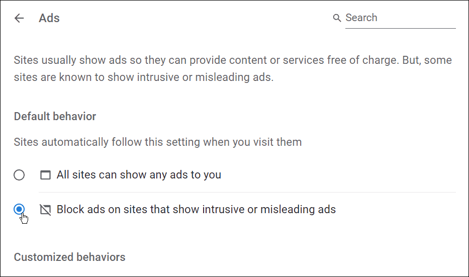 bloquear anúncios enganosos no Chrome