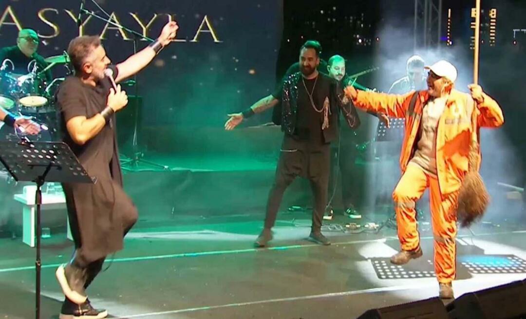 A dança de Turgay Başyayla e do oficial de limpeza se tornou viral! Pulando no palco e...