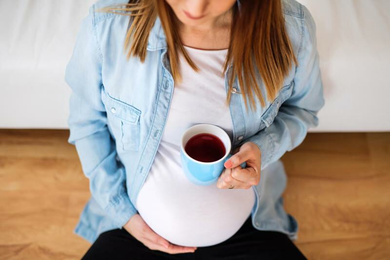 beber chá durante a gravidez