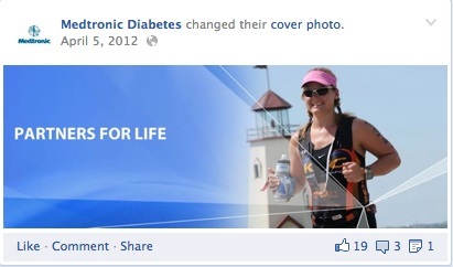 primeiro banner do facebook sobre diabetes medtronic
