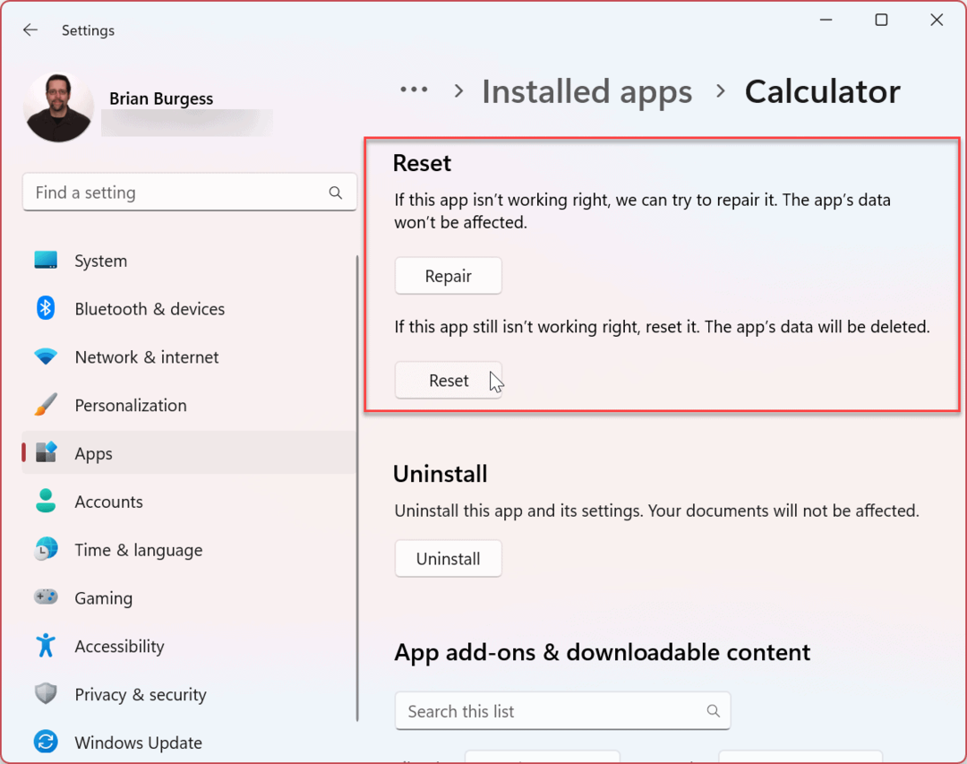 Aplicativo de calculadora não funciona no Windows 11: 5 correções