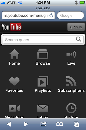 youtube mobile