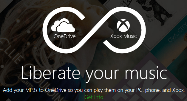 Acesse sua coleção de músicas do OneDrive via Xbox Music