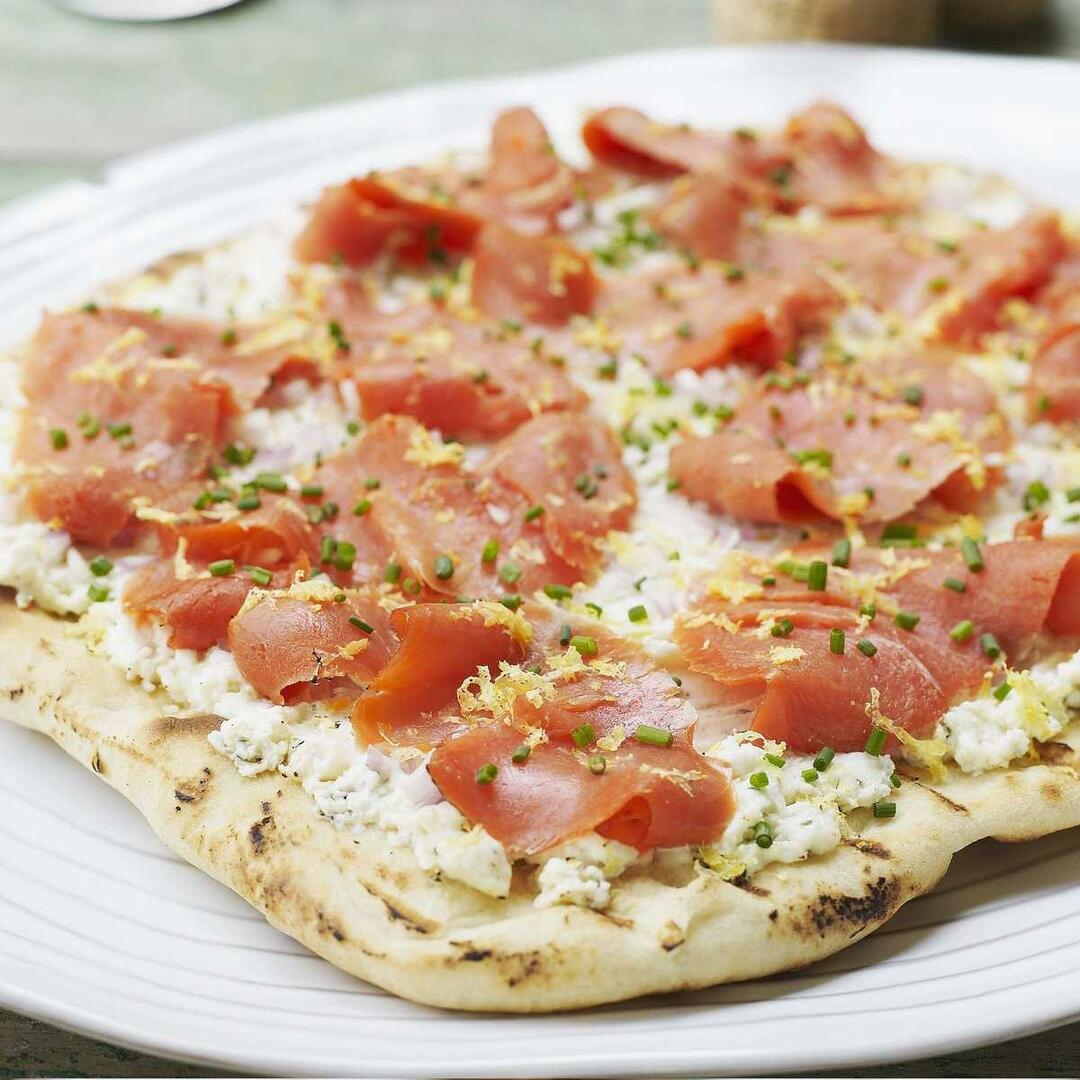 pizza de salmão