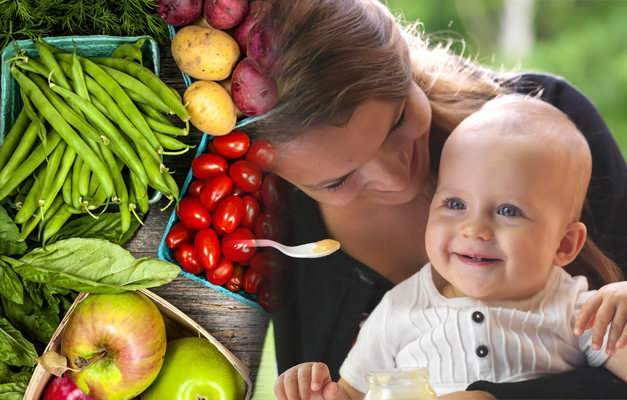 Como os bebês começam com alimentos suplementares?