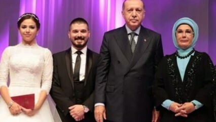 O Presidente Erdoğan e sua esposa Emine Erdoğan foram testemunhas de casamento!