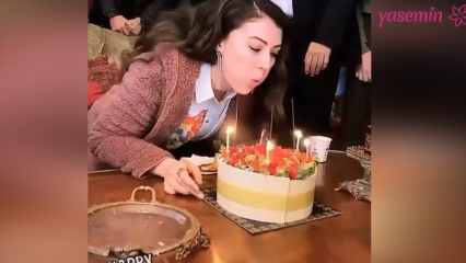 Ayşe, Afili Aşk, aniversário de Burcu Özberk no set!