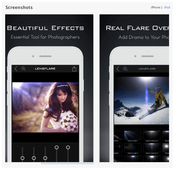 app lensflare