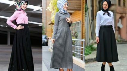 Como fazer uma combinação de saia hijab?
