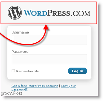 Logotipo do WordPress na página de login - logo-login.gif