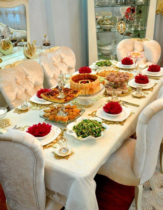 Sugestões de decoração de mesa Iftar