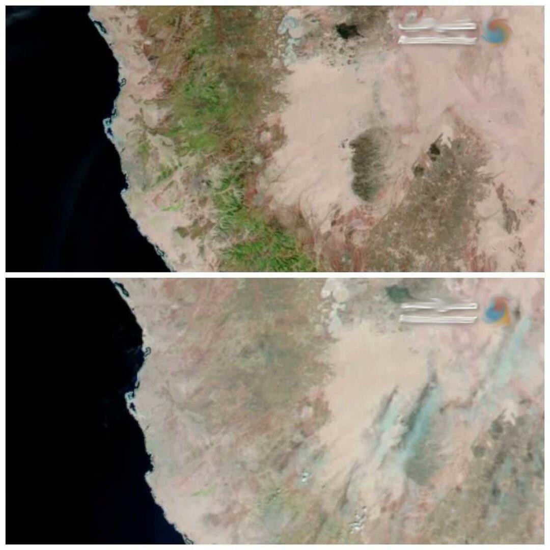 O estado final de Meca é refletido em imagens de satélite