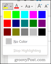 destacar cores no powerpoint