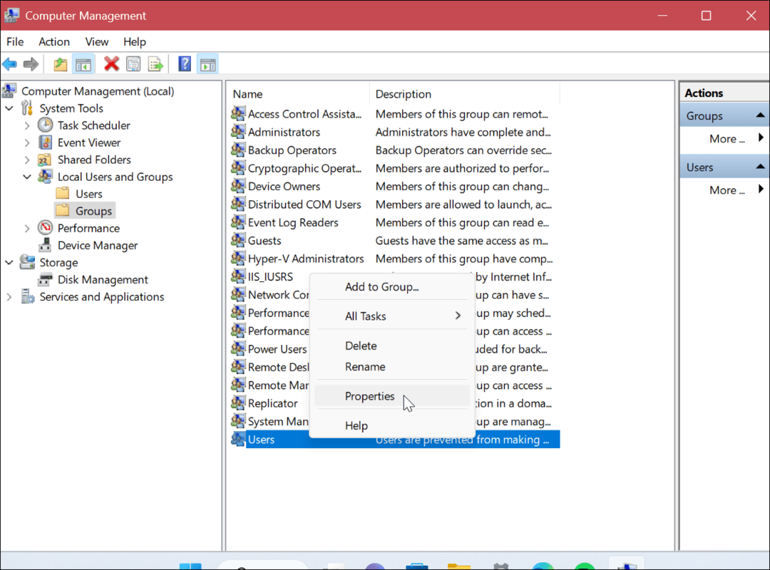 Determinar o tipo de conta de usuário no Windows 11
