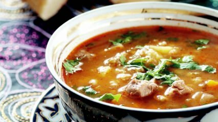 Como é feita a sopa uzbeque?