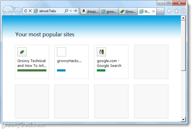 captura de tela do candidato a lançamento do Internet Explorer 9