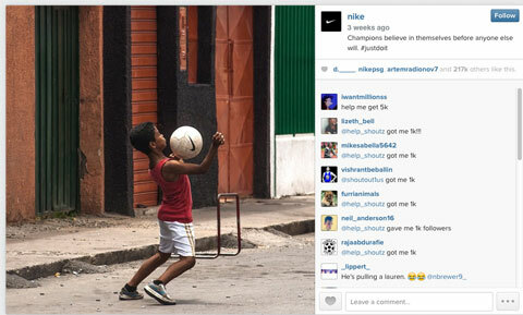 imagem instagram da nike da copa do mundo com hashtag #justdoit