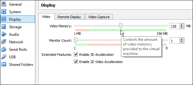 Definir RAM de vídeo