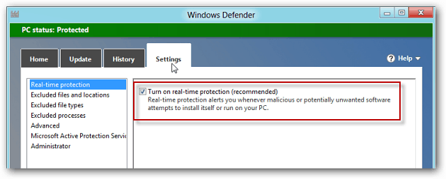 Windows Defender no Windows 8 inclui MSE