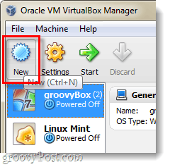 Faça uma nova VM no Virtualbox