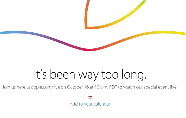 A Apple está transmitindo ao vivo seu evento amanhã