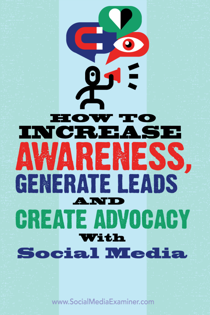 marketing de mídia social na conscientização da marca, leads e defesa
