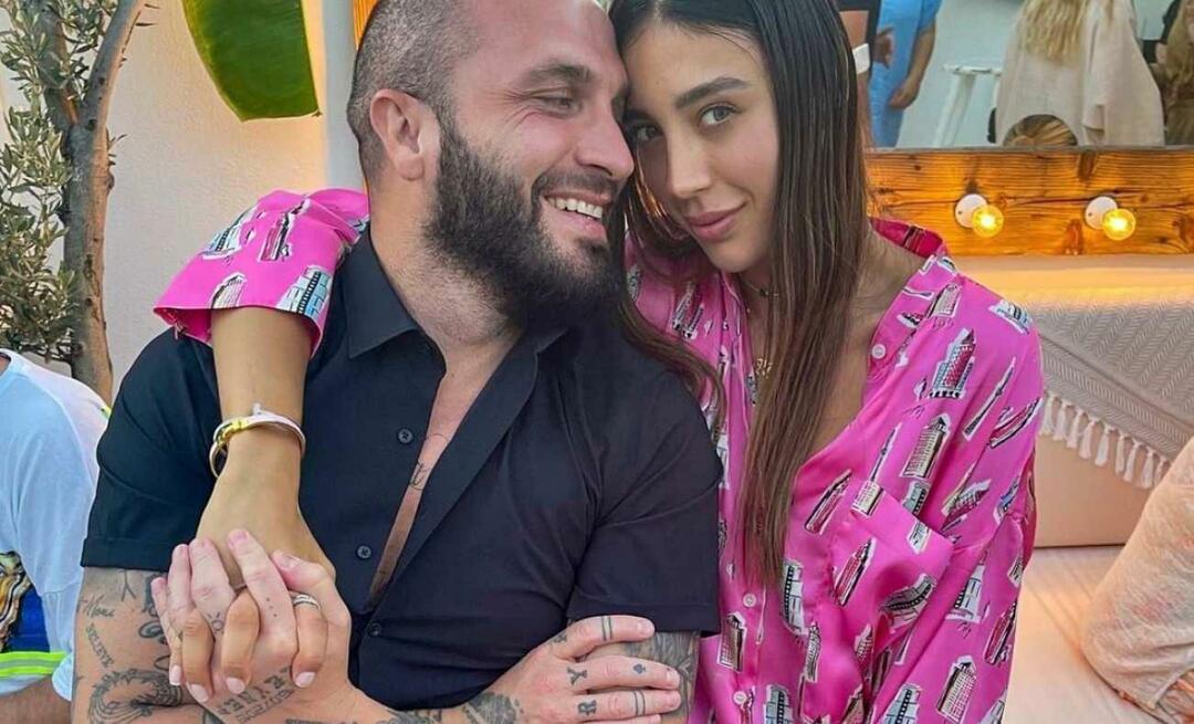 Berkay Şahin não sentiu pena do dinheiro para o aniversário de sua esposa! O dinheiro que ele deu a uma sacola foi surpreendente