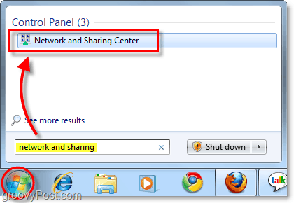 rede e centro de compartilhamento no windows 7
