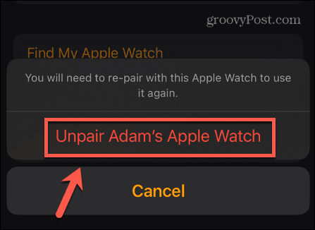 assistir aplicativo desemparelhar meu relógio