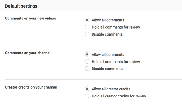 Você pode permitir todos os comentários após o envio ou optar por retê-los para revisão, dependendo de suas preferências de moderação do YouTube.