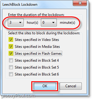 O leechblock bloqueia instantaneamente sites que desperdiçam tempo por um período de tempo especificado